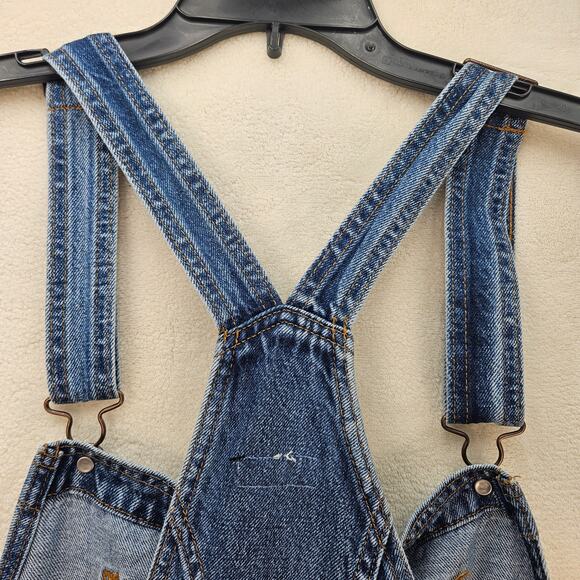 LEVI'S PREMIUM VINTAGE BIB JEAN OVERALL WOMEN'S LARGE BLUE RETRO WORKWEAR NWT - Picture 7 of 8